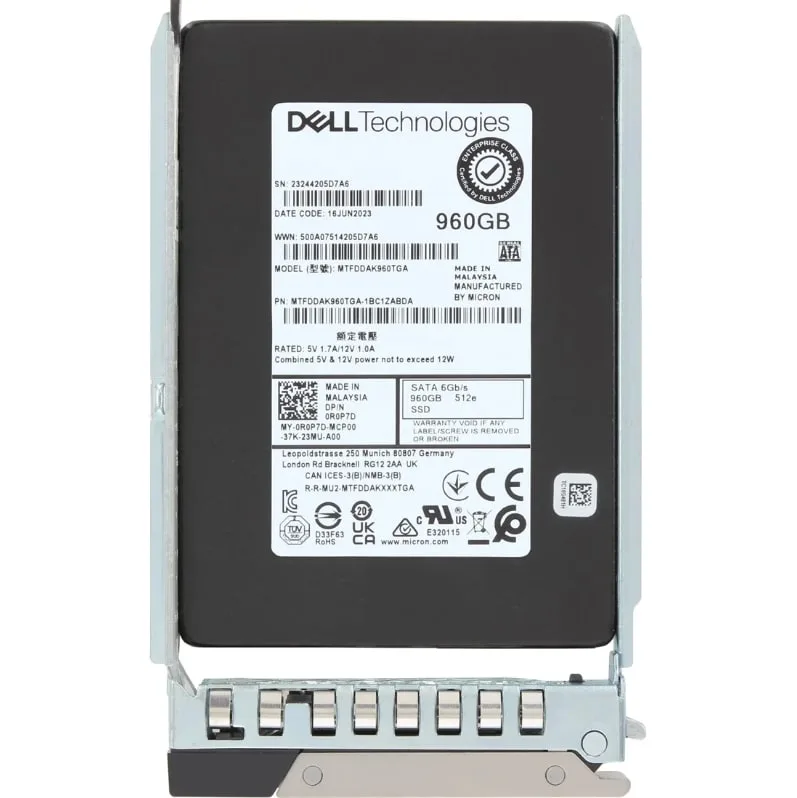 Dell 960GB 6Gbps SATA SSD | P/N: 0R0P7D 